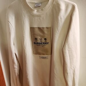 Authentic Burberry Off-White Logo Sweatshirt